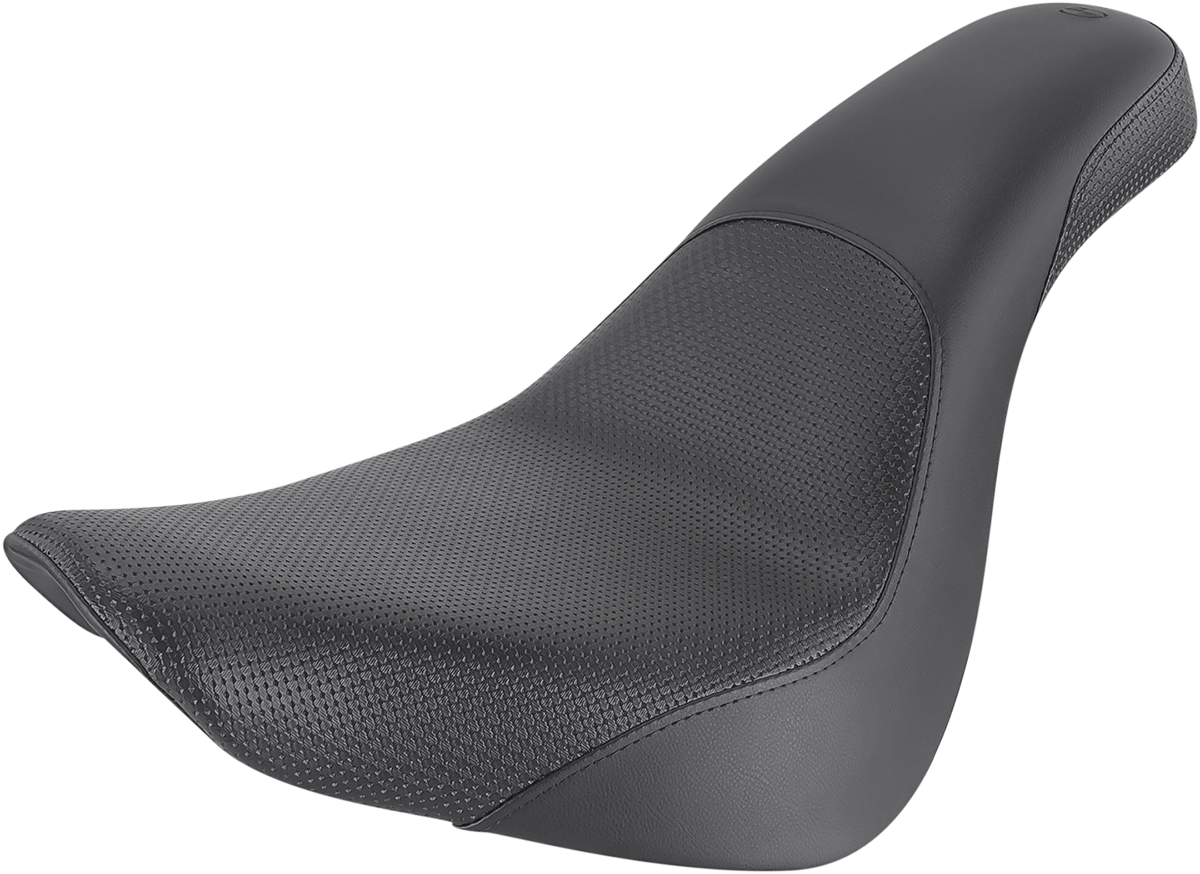 SADDLEMEN Profiler™ Basket-weave Seat - Black - Softail '18-'24