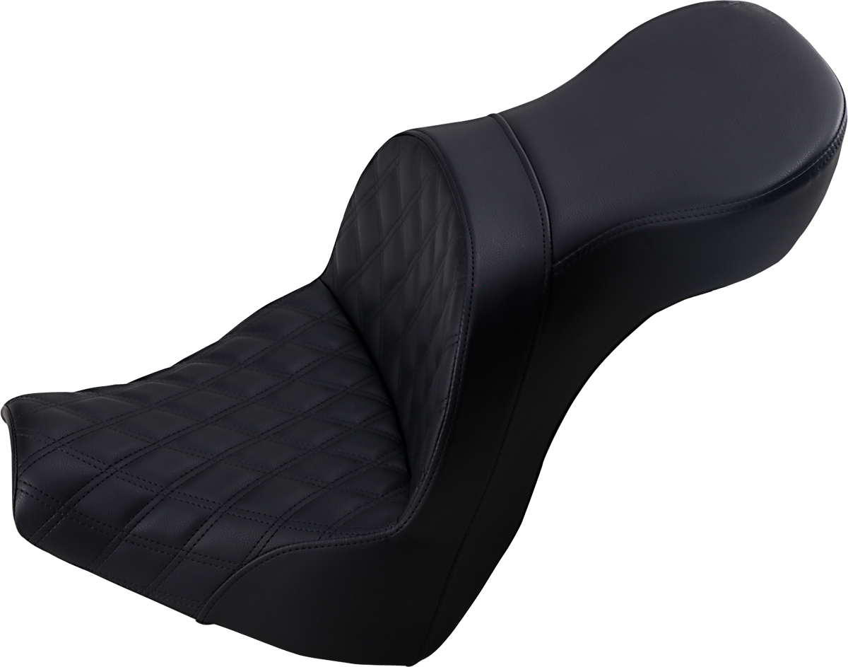 SADDLEMEN Explorer Seat - Lattice Stitch - Softail '18-'20