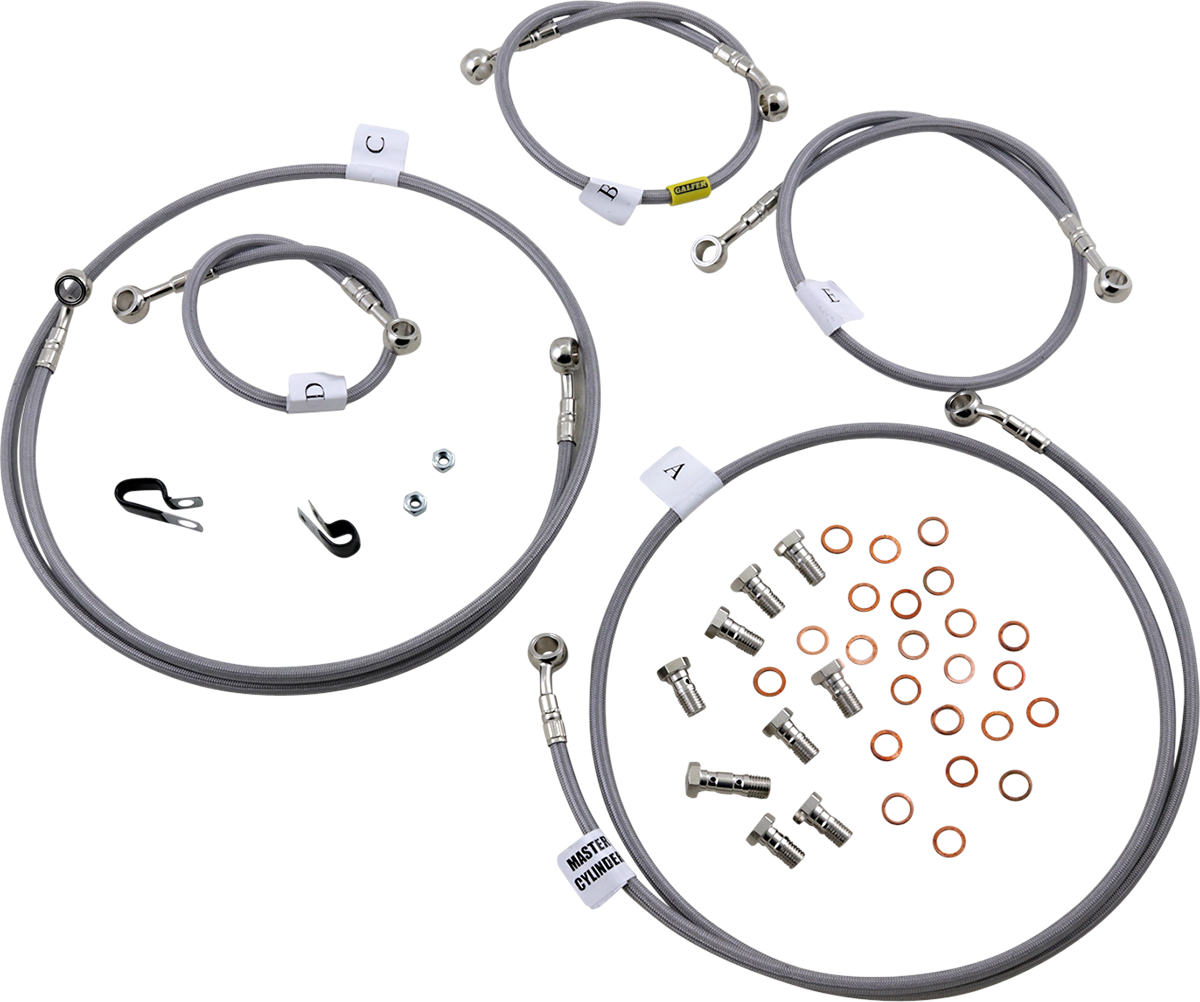 GBRAKES Brake Line Kit - Front / Rear - Stainless Steel - FJ-09 / XSR900 '15-'23
