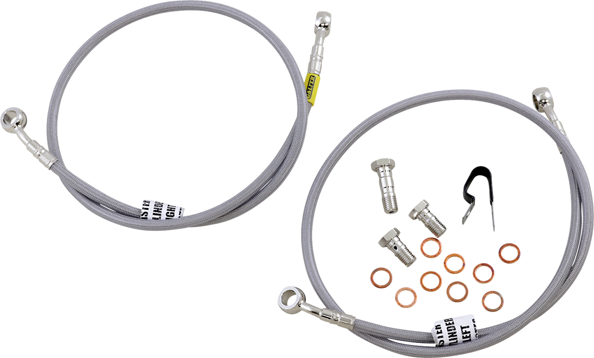 GBRAKES Brake Line Kit - Front - Stainless Steel - FZ-09 '14-'16
