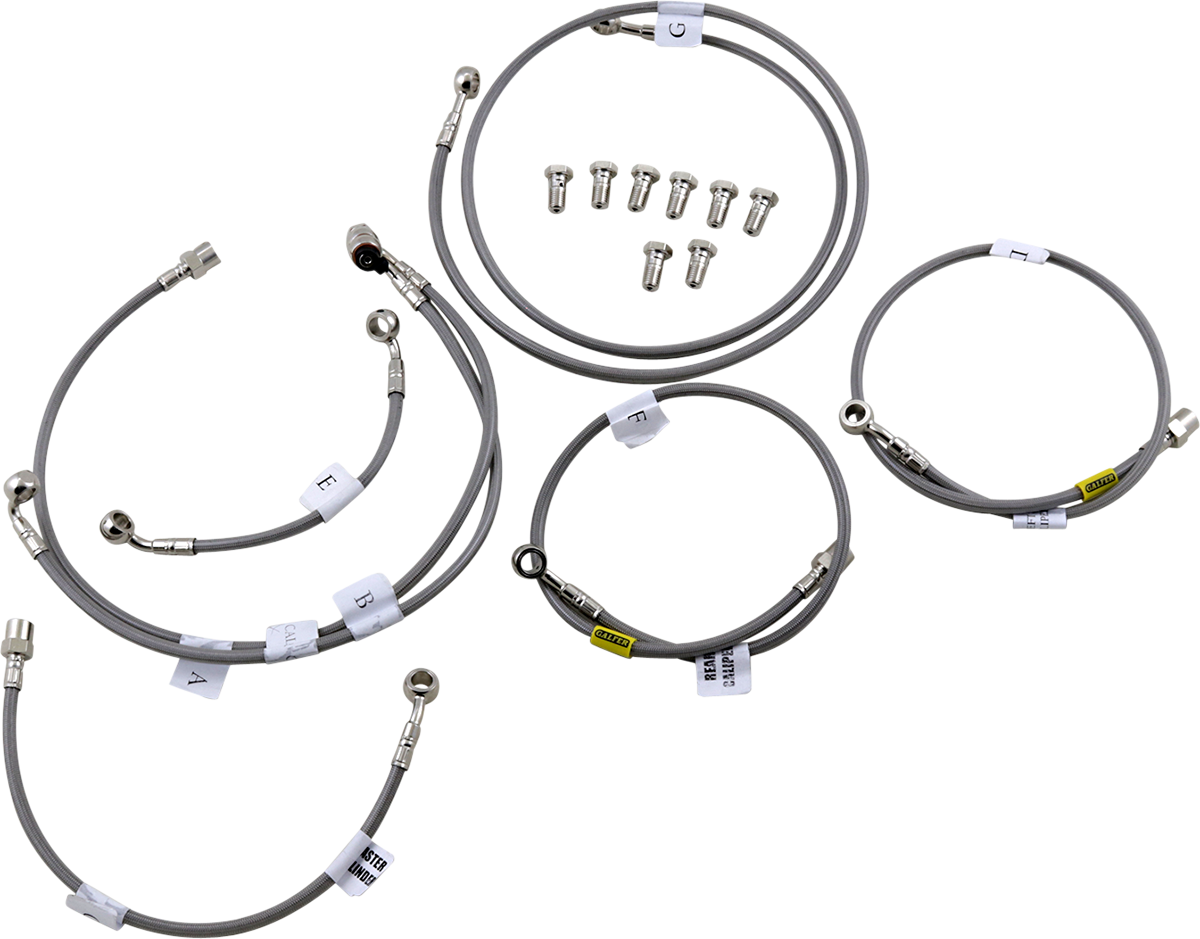 GBRAKES Brake Line Kit - Front / Rear - Stainless Steel - FJR1300A '08-'16
