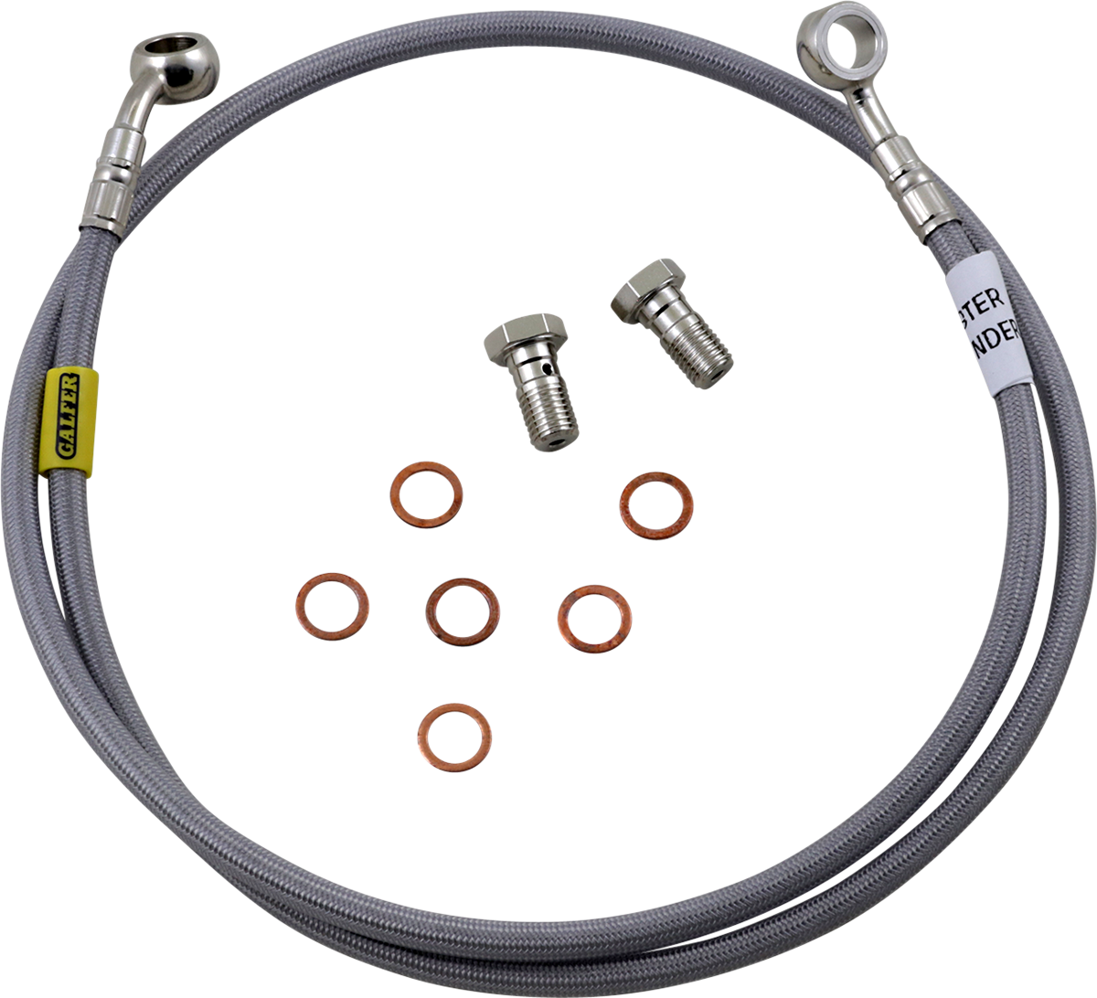 GBRAKES Complete Brake Line Kit - Front - Stainless Steel - TW200 '03-'23