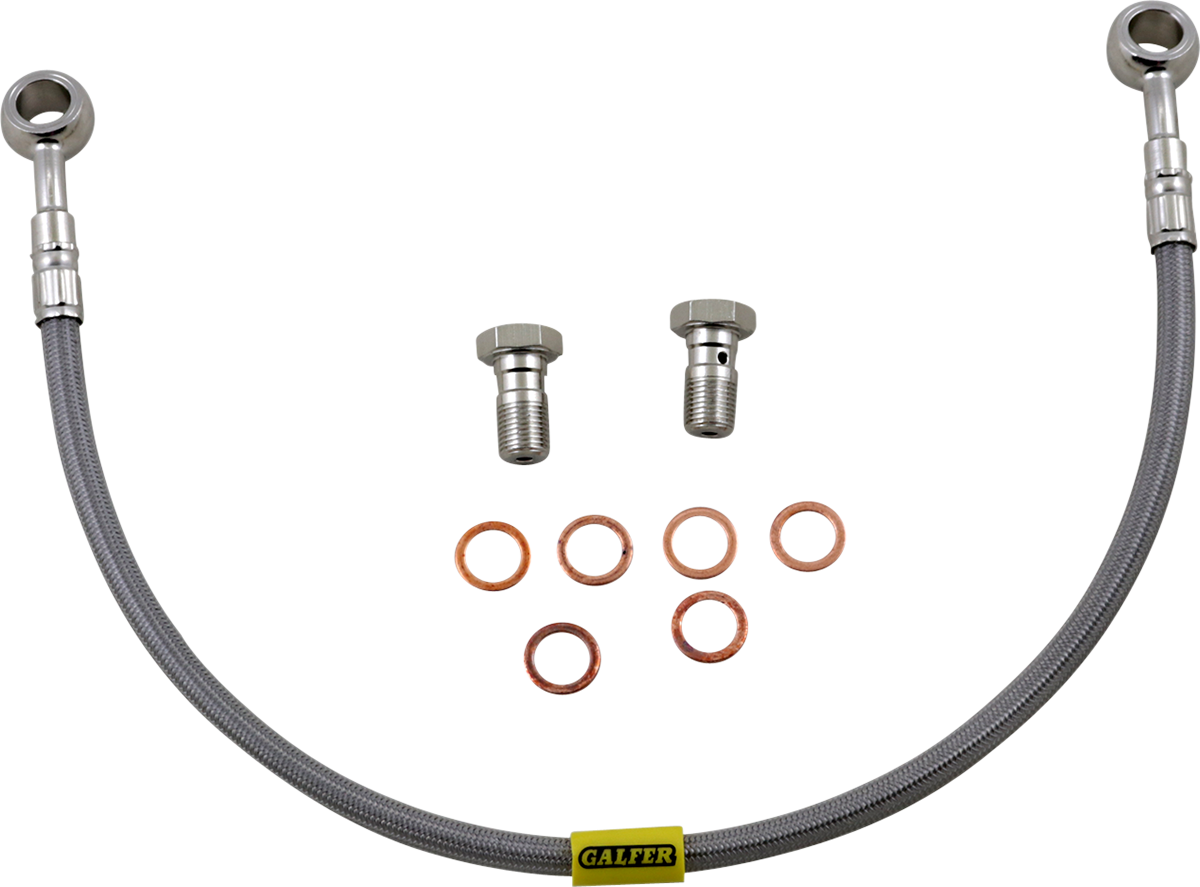 GBRAKES Brake Line Kit - Rear - Stainless Steel - EX500D / EX500 Ninja 500R '94-'05
