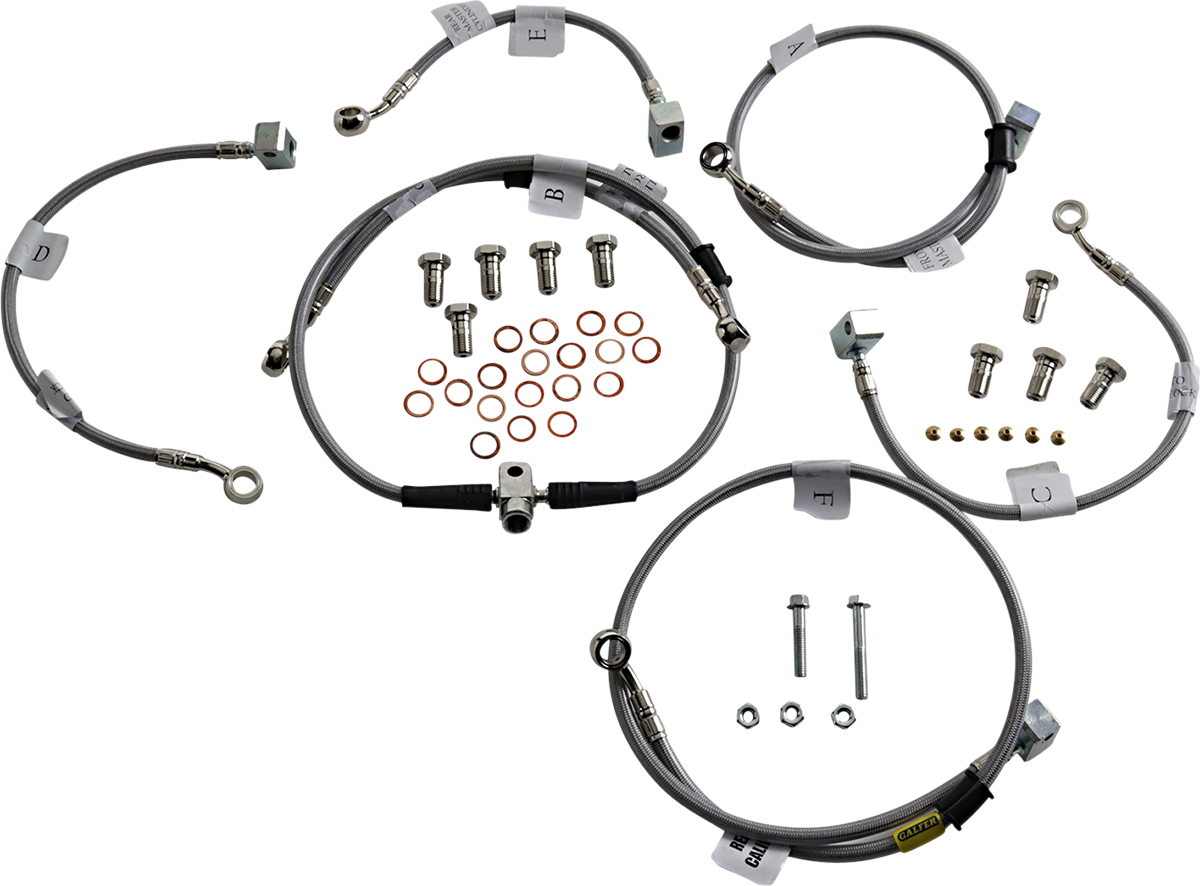 GBRAKES Brake Line Kit - Front / Rear - Stainless Steel - FZ-10 2017
