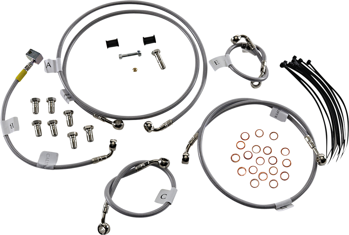 GBRAKES Brake Line Kit - Front / Rear - Stainless Steel - GSX-R1000 '17-'23
