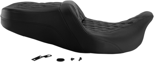 SADDLEMEN Roadsofa™ Seat - Full Lattice Stitch - without Backrest - Touring '08-'24