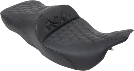SADDLEMEN Roadsofa™ Seat - Full Lattice Stitch - without Backrest - Touring '97-'07