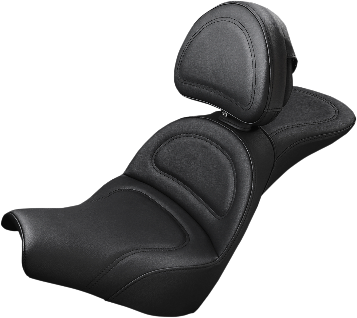 SADDLEMEN Explorer™ Seat — Includes Backrest - Softail '18-'23