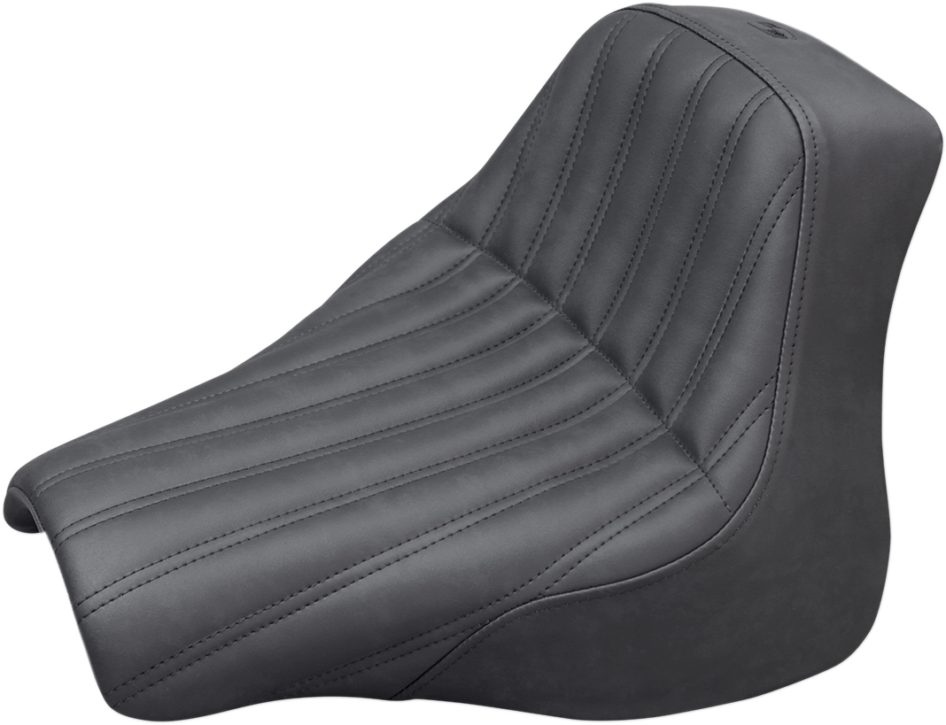 SADDLEMEN Knuckle Renegade Solo Seat - Black - Softail '18-'20