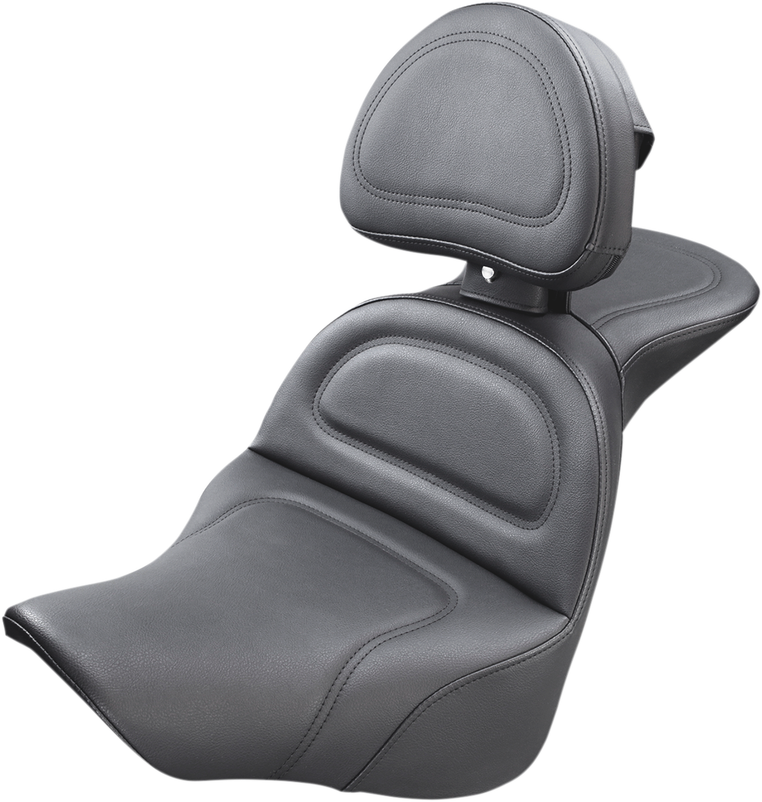 SADDLEMEN Explorer Seat - w/ Driver Backrest - Softail '18-'24