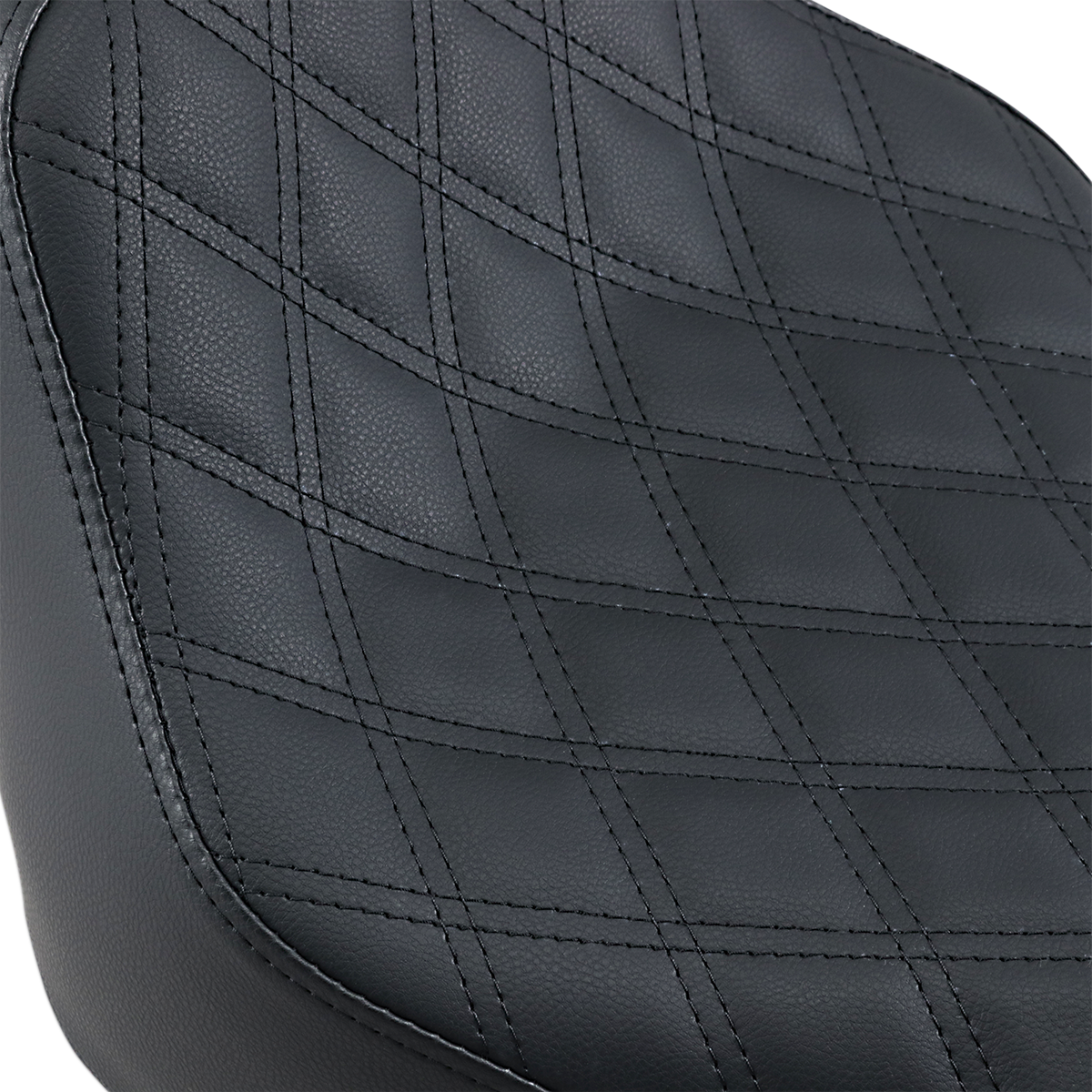 SADDLEMEN Renegade Solo Seat - Lattice Stitched - Black - Softail '18-'20