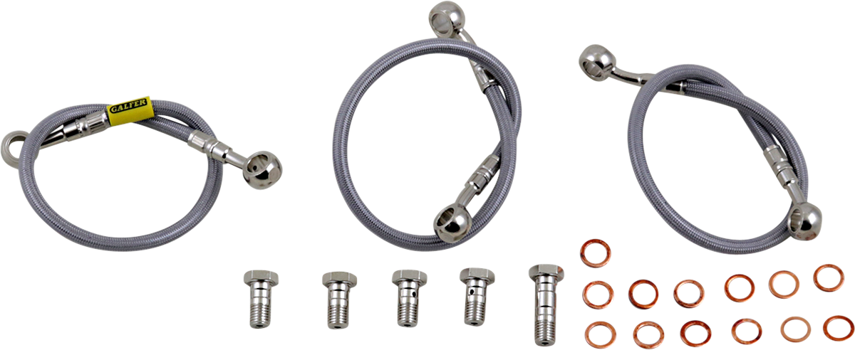 GBRAKES Complete Brake Line Kit - Front - Stainless Steel - FZS1000 FZ1 '01-'05