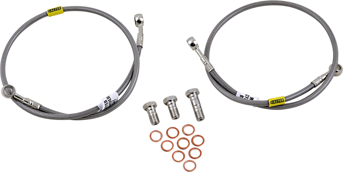 GBRAKES Complete Brake Line Kit - Front - Stainless Steel - SV650S '03-'08