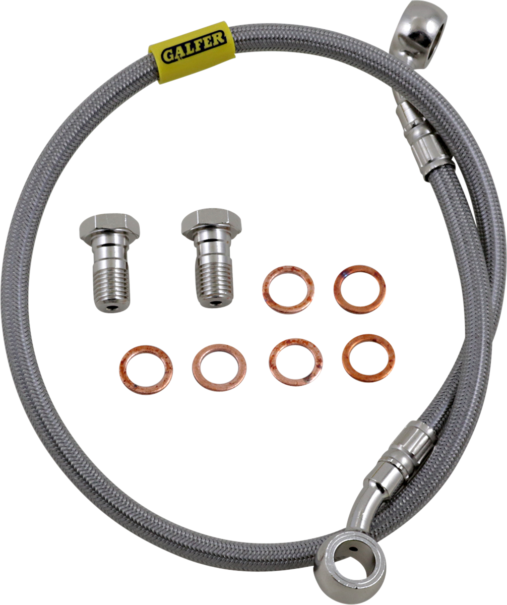 GBRAKES Complete Brake Line Kit - Rear - Stainless Steel - ZX1000 Ninja ZX-10R '04-'05