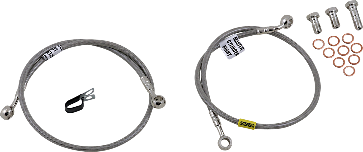 GBRAKES Complete Brake Line Kit - Front - Stainless Steel - ZX600 Ninja '05-'06
