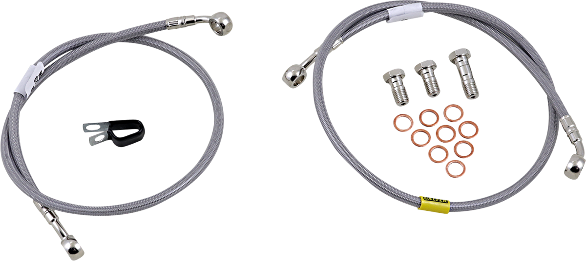 GBRAKES Complete Brake Line Kit - Front - Stainless Steel - Ninja 650 '06-'11