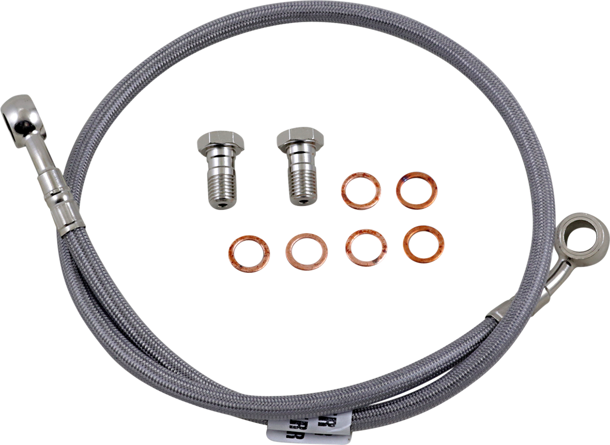 GBRAKES Complete Brake Line Kit - Rear - Stainless Steel - Ninja 650 '06-'11