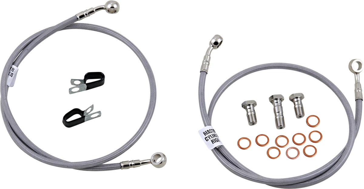 GBRAKES Brake Line Kit - Front - Stainless Steel - ZX1000 / ZR 1000 '10-'13