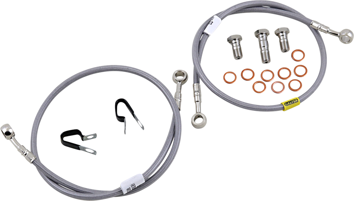 GBRAKES Brake Line Kit - Front - Stainless Steel - FZ-07 '15-'17