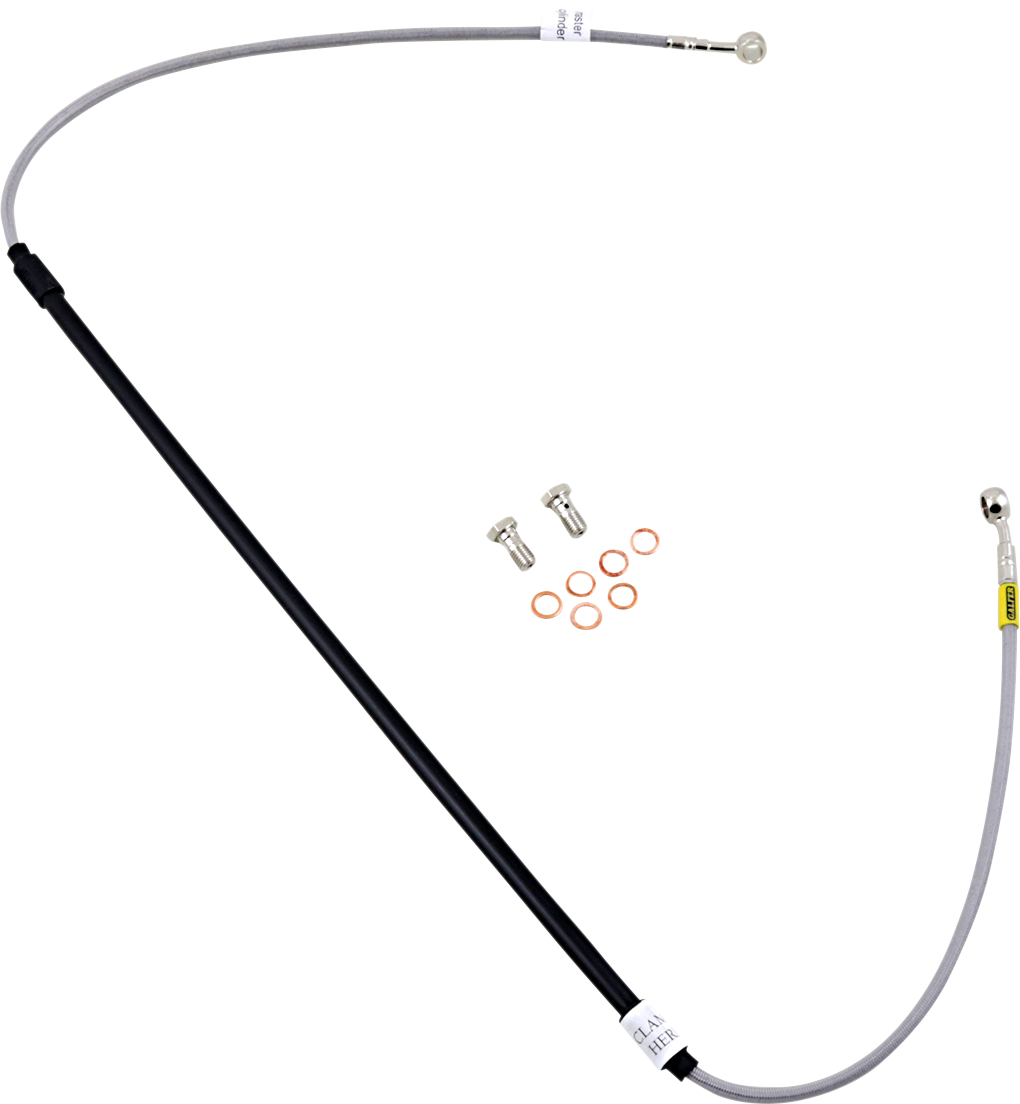 GBRAKES Brake Line Kit - Front - Stainless Steel - CR125R / CR250R / CR500R '92-'03
