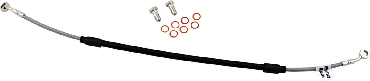 GBRAKES Complete Brake Line Kit - Rear - Stainless Steel - CR125R / CR250R '04-'07
