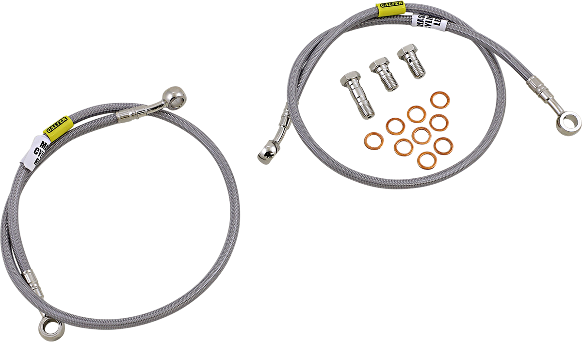GBRAKES Complete Brake Line Kit - Front - Stainless Steel - SV650S '99-'02