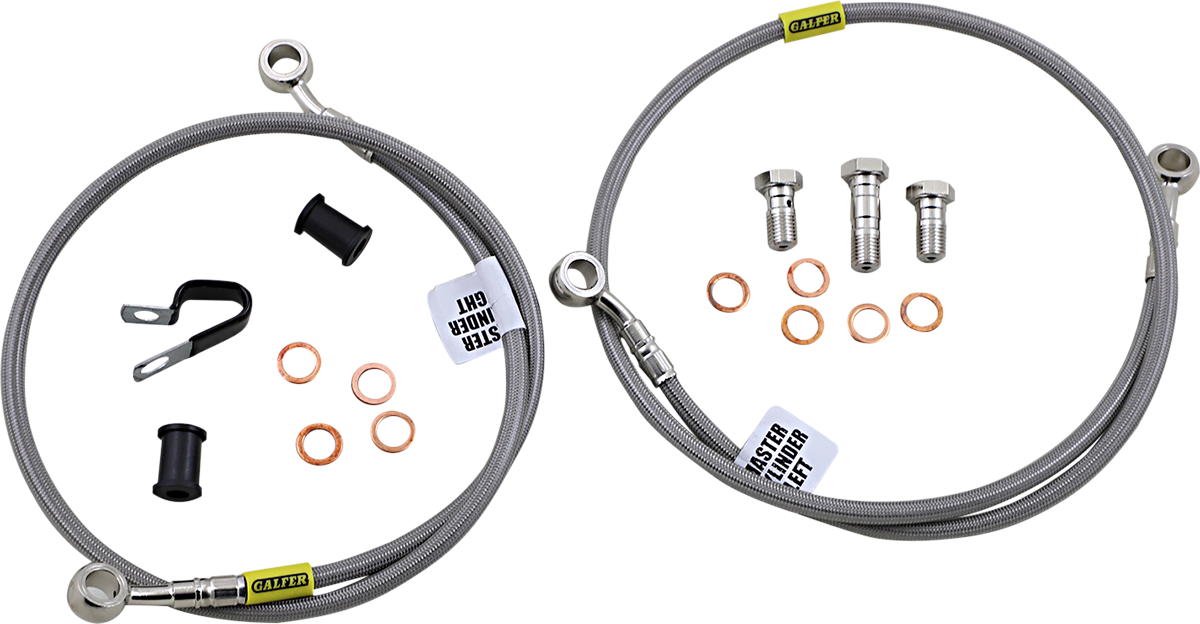 GBRAKES Complete Brake Line Kit - Front - Stainless Steel - ZRX1100 / ZRX1200 '99-'05