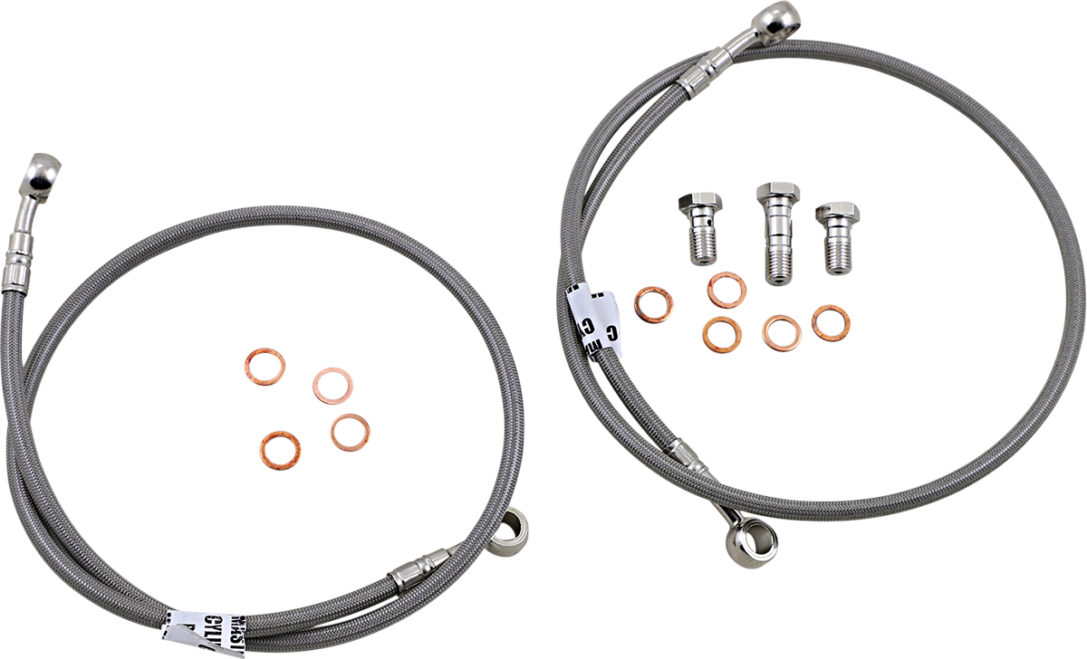 GBRAKES Brake Line - Front - Stainless Steel - SV650 '99-'02