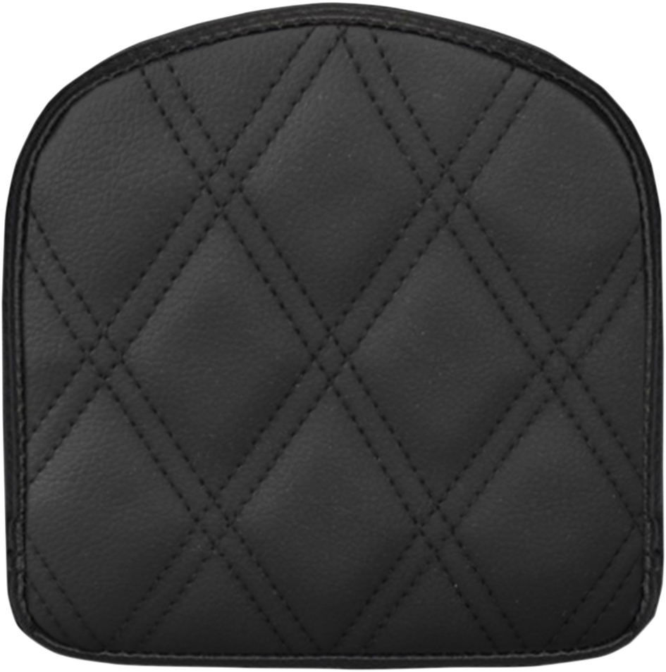 SADDLEMEN Sissy Bar Pad - Lattice Stitched - Black