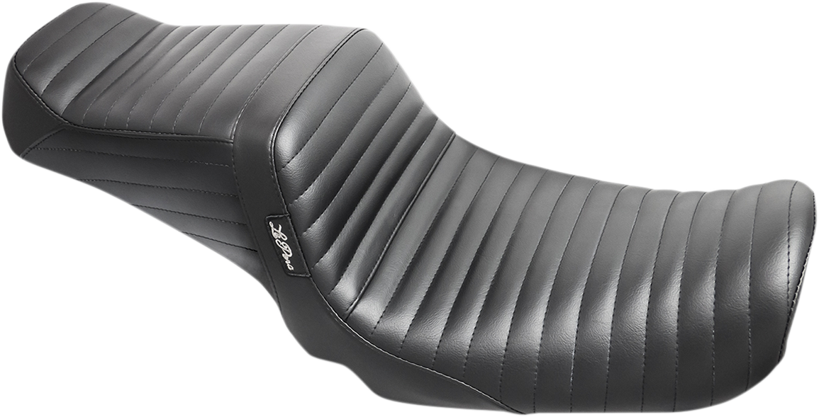 LE PERA Tailwhip Seat - Pleated - Black - Dyna '96-'03