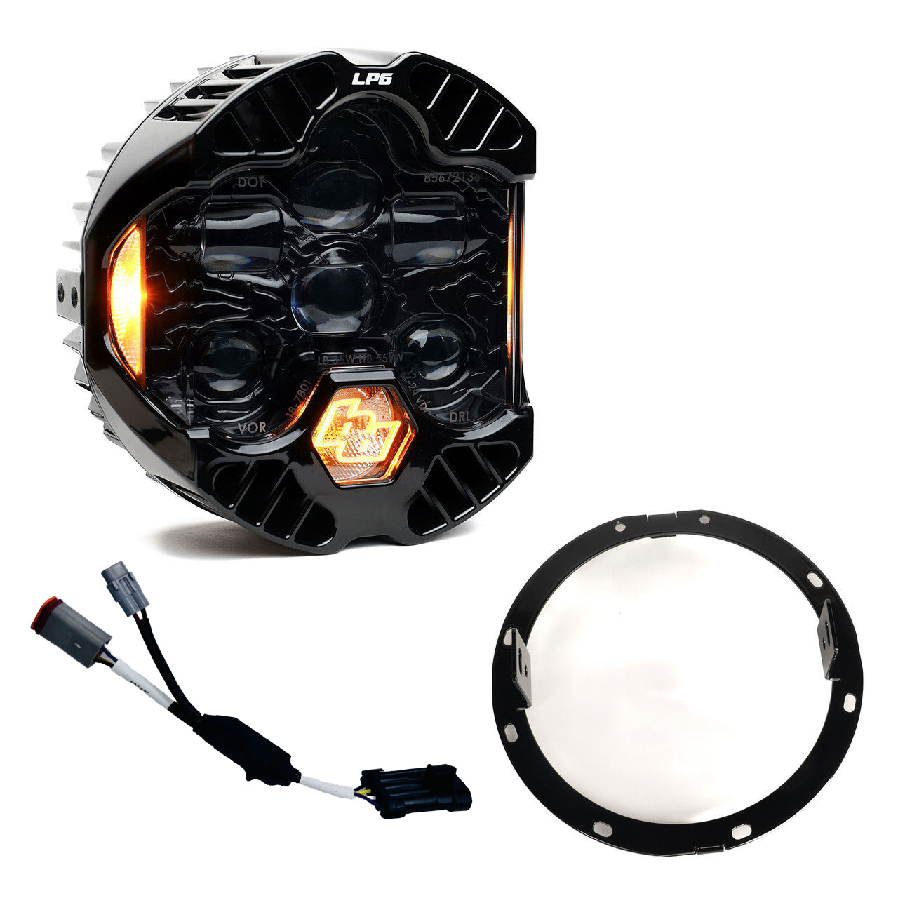 A10 Moto 96-13 HD Street Glide/ 96-21 HD Road King Baja Designs DOT LP6 Lighting Combo Kit
