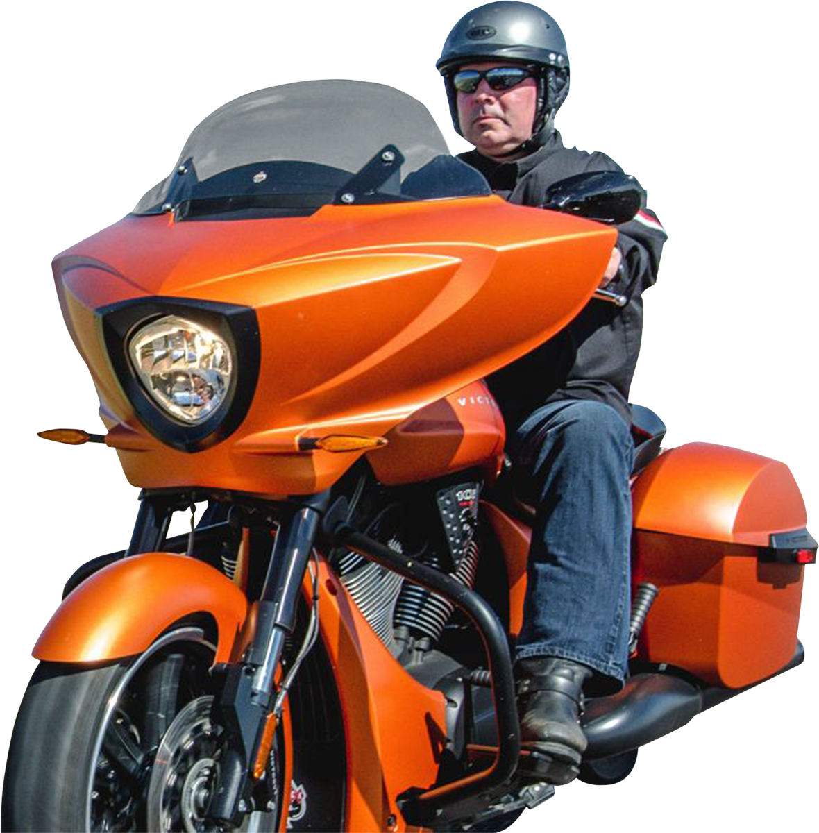KLOCK WERKS Flare Windshield - 11" - Tinted - Victory