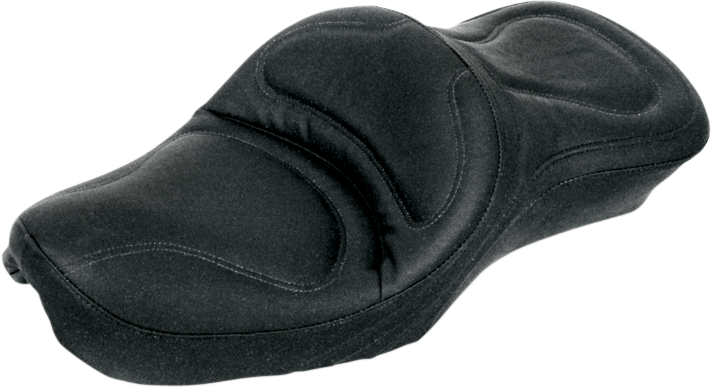 SADDLEMEN Seat - Explorer™ - Without Backrest - Stitched - Black - Softail '84-'99