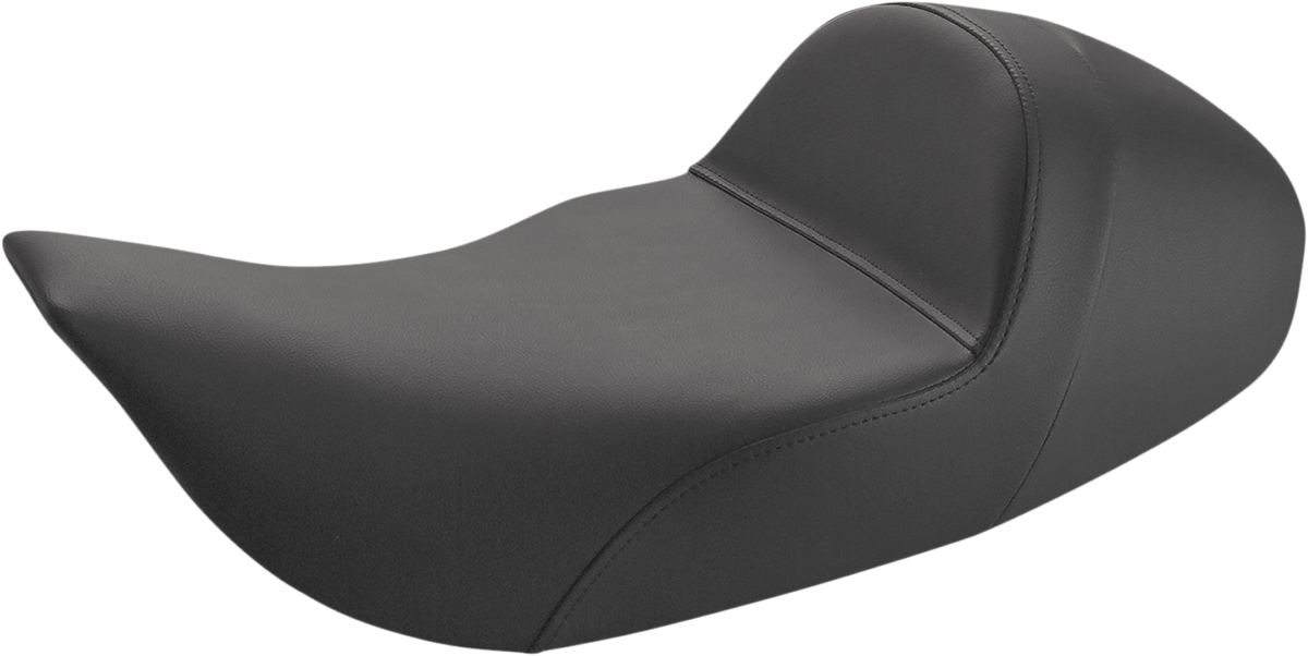 SADDLEMEN Solo Seat - Low - Plain - Black - Touring '97-'07