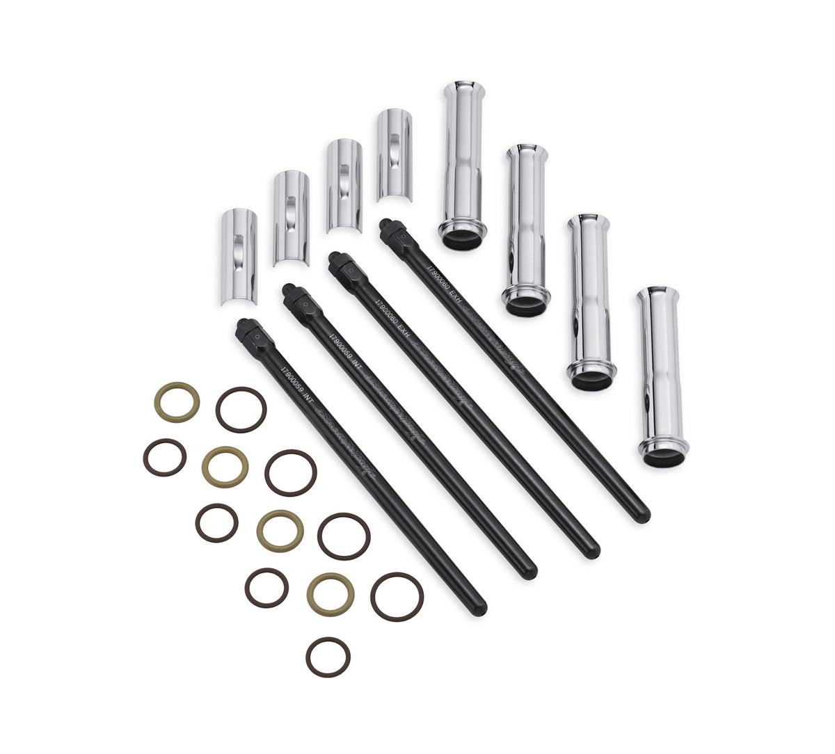 Screamin' Eagle Premium Tapered Quick-Install Adjustable Pushrods - Chrome