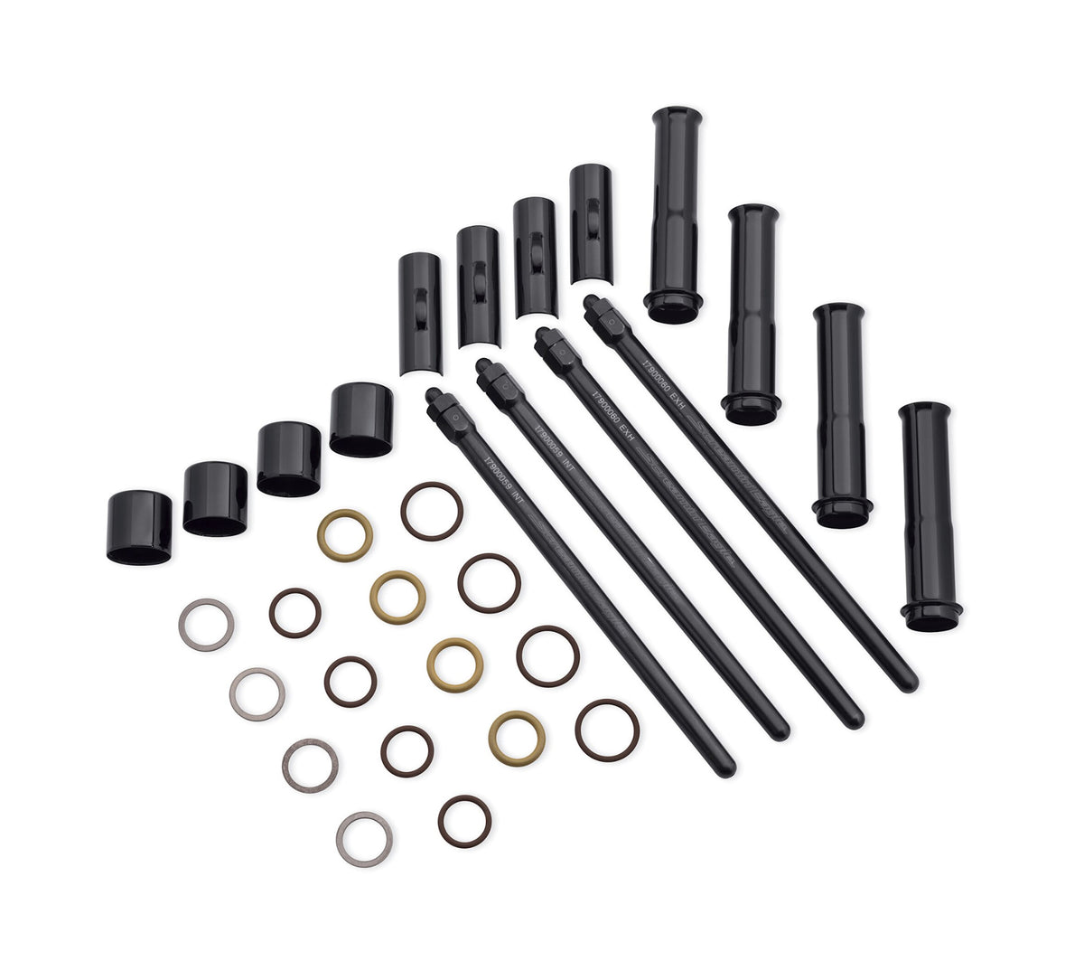 Screamin' Eagle Premium Tapered Quick-Install Adjustable Pushrods - Black