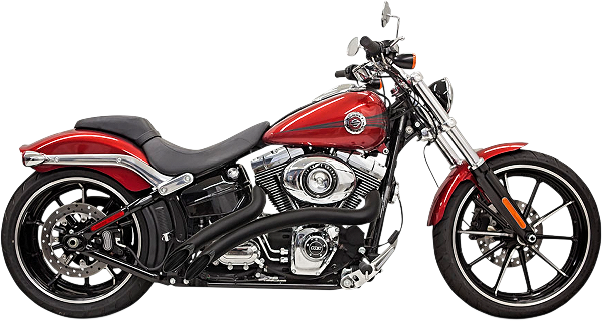 BASSANI XHAUST Radial Sweeper Exhaust - Black - 1986-2017 SOFTAIL/DYNA MODELS