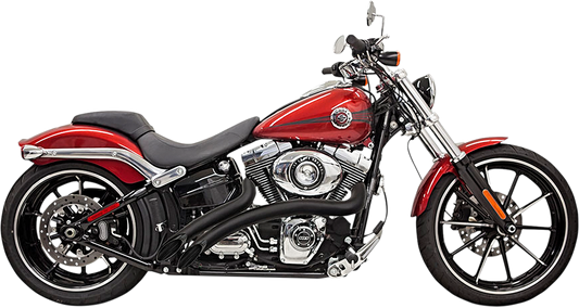 BASSANI XHAUST Radial Sweeper Exhaust - Black - 1986-2017 SOFTAIL/DYNA MODELS