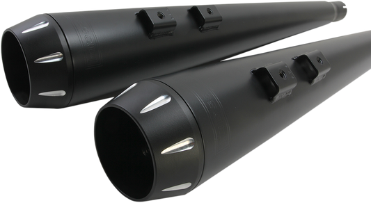 BASSANI XHAUST Down Under Exhaust - Black - Megaphone - '09-'16 TOURING