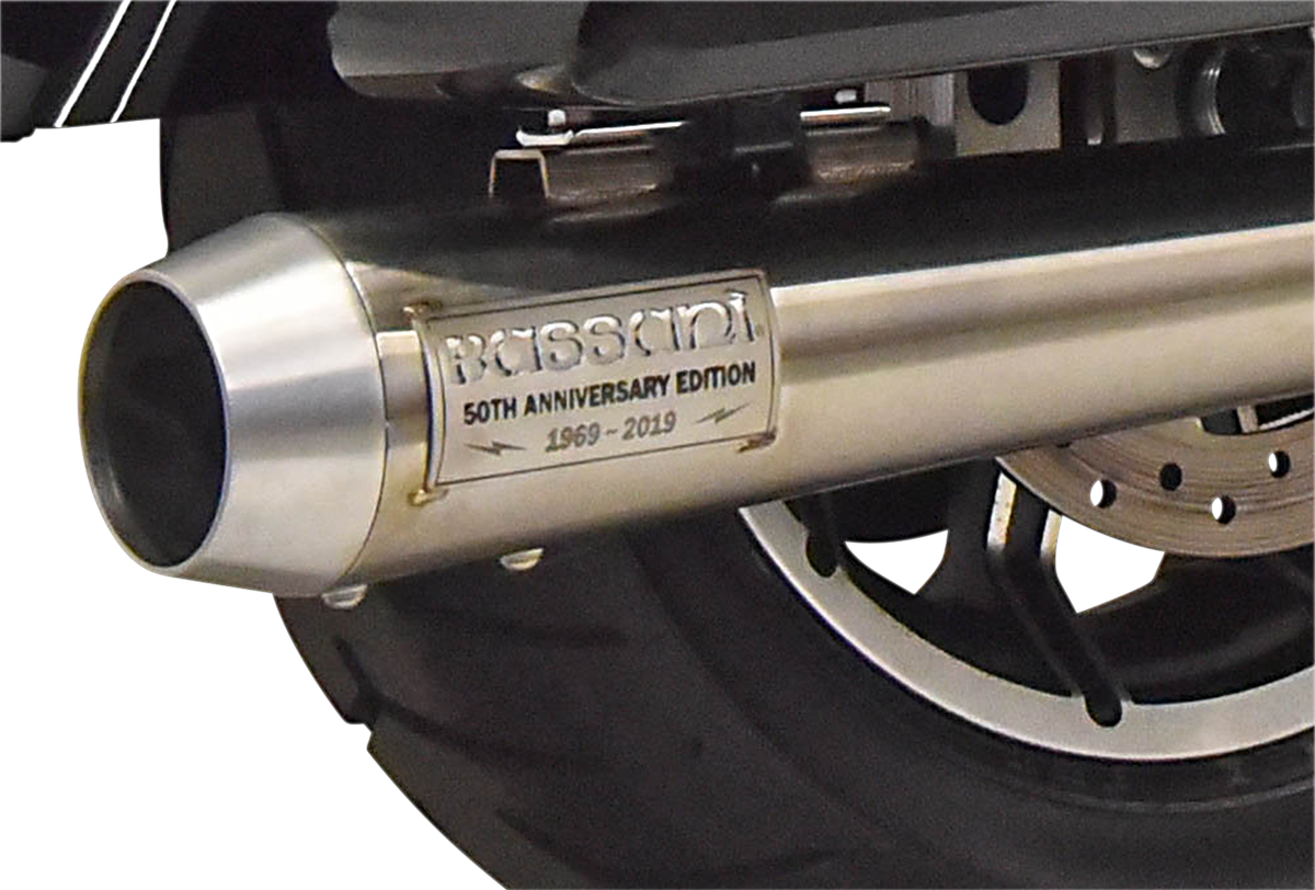 BASSANI XHAUST 50th Anniversary 2:1 Exhaust - Stainless Steel - 2017-2023 TOURING MODELS