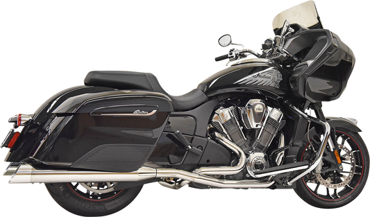 BASSANI XHAUST Exhaust Dual Challenger - Chrome - '20-'21 INDIAN CHALLENGER