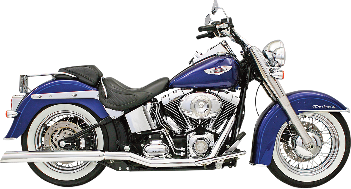BASSANI XHAUST Tru Dual Exhaust - '86-'06 SOFTAIL MODELS