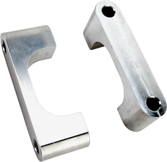 KLOCK WERKS Hugger Front Fender Mounting Blocks - For 21" Wheels - Chrome