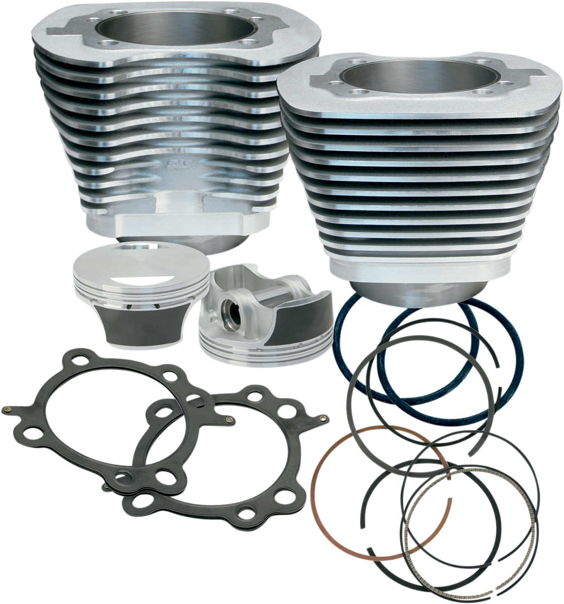S&S CYCLE 97" Big Bore Cylinder Kit - Twin Cam - Silver