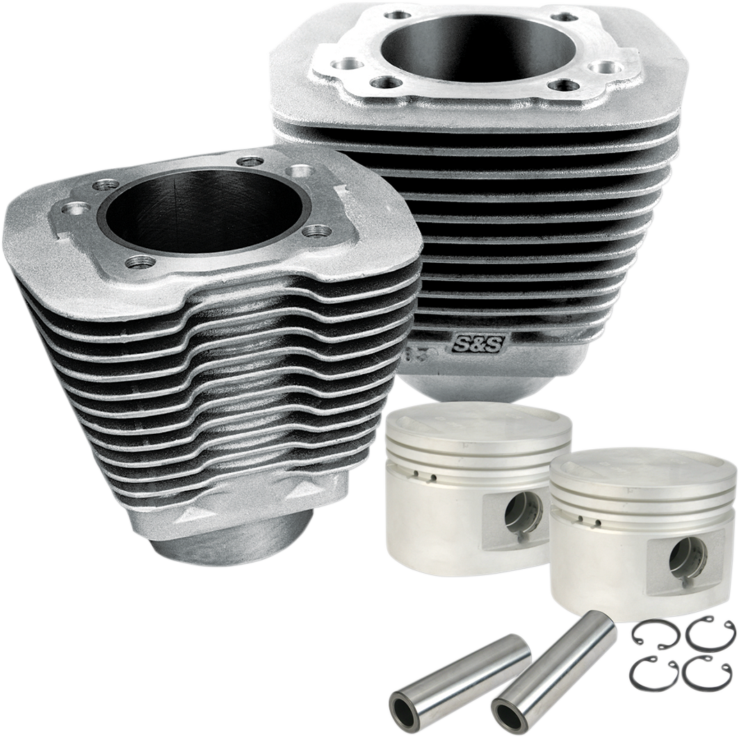 S&S CYCLE Cylinder & Piston Kit - 80" - Evolution Big Twin - Natural