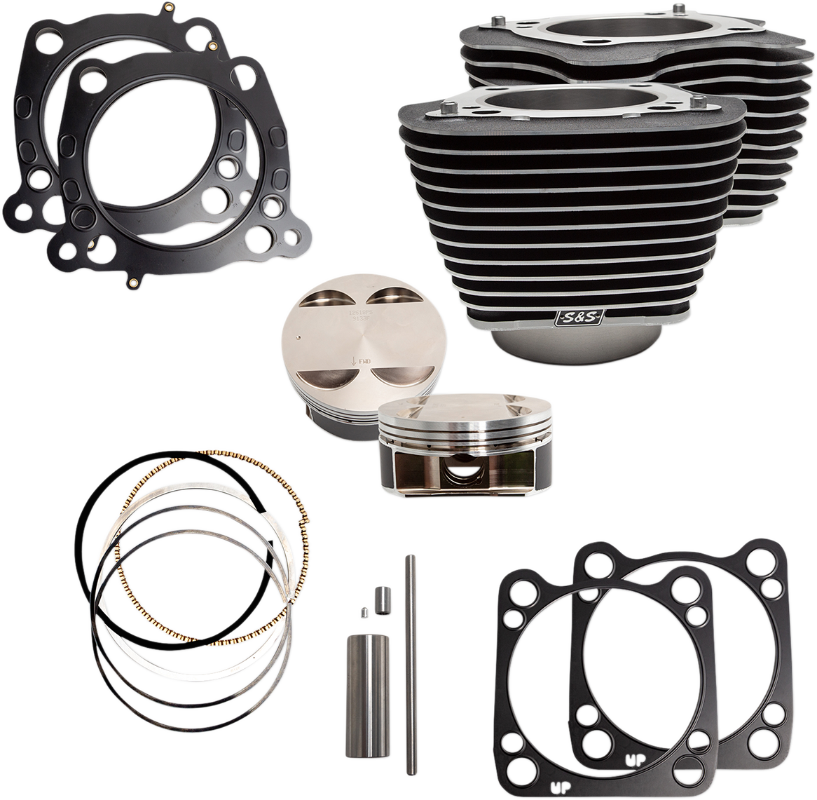 S&S CYCLE 124" Big Bore Cylinder Kit - M8 - Black