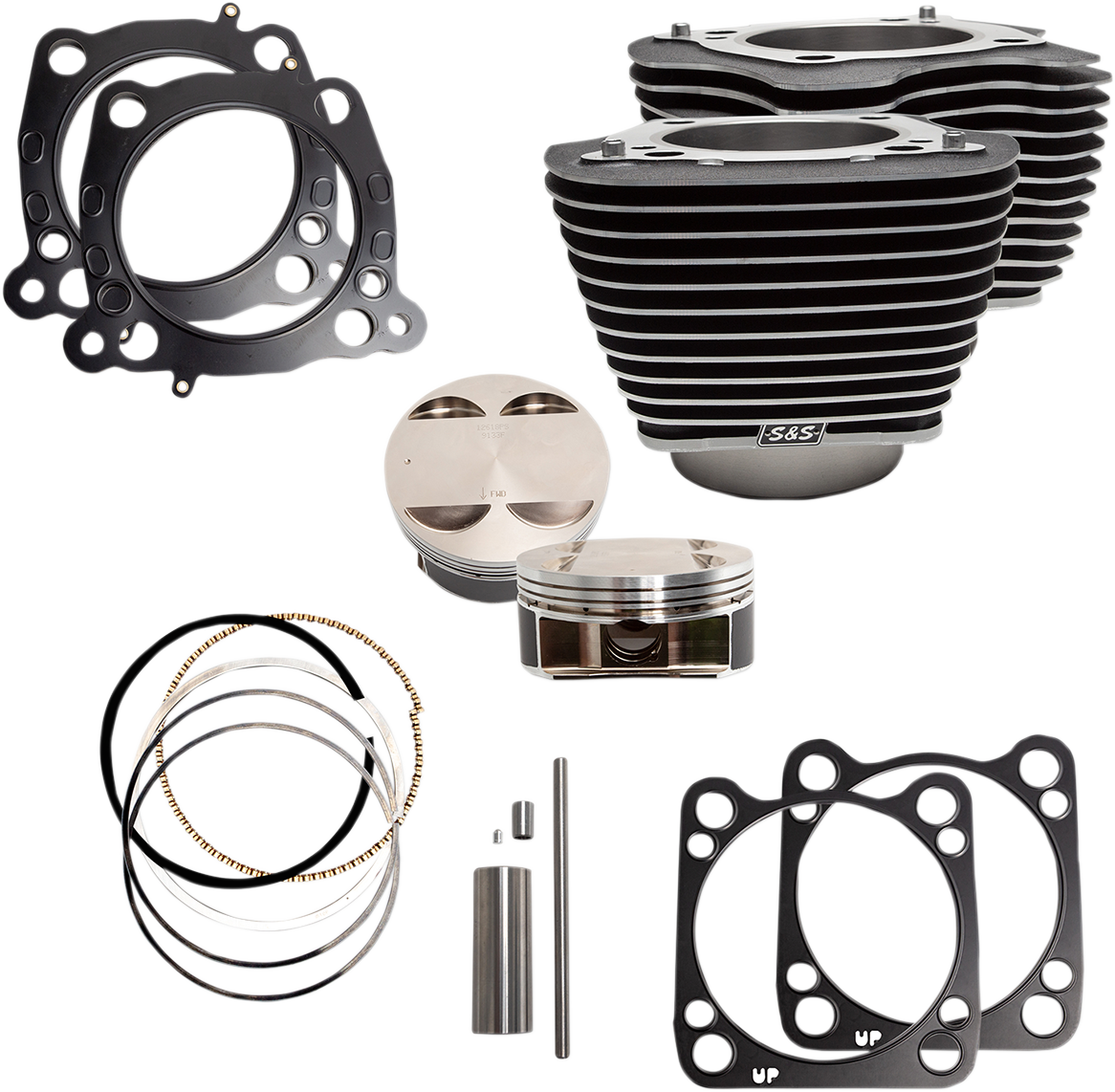 S&S CYCLE 128" Big Bore Cylinder Kit - M8 - Black
