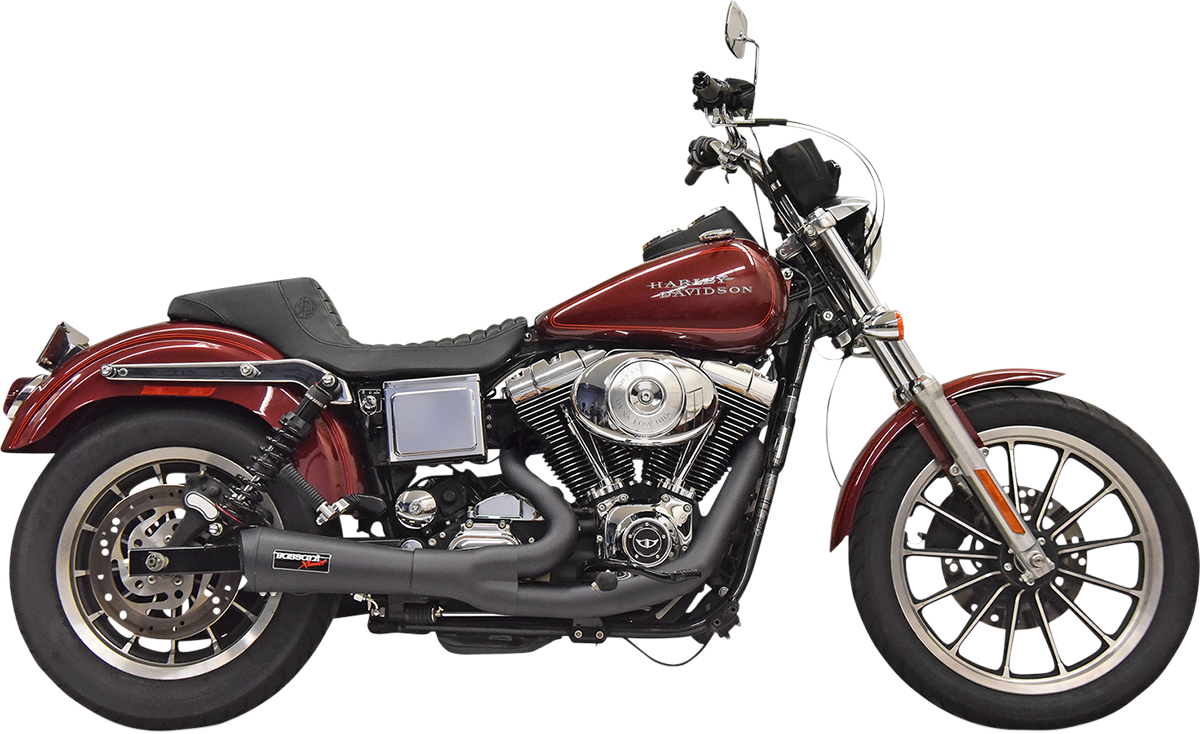 BASSANI XHAUST Ripper 2:1 Exhaust System - Black - 1991-2005 DYNA MODELS
