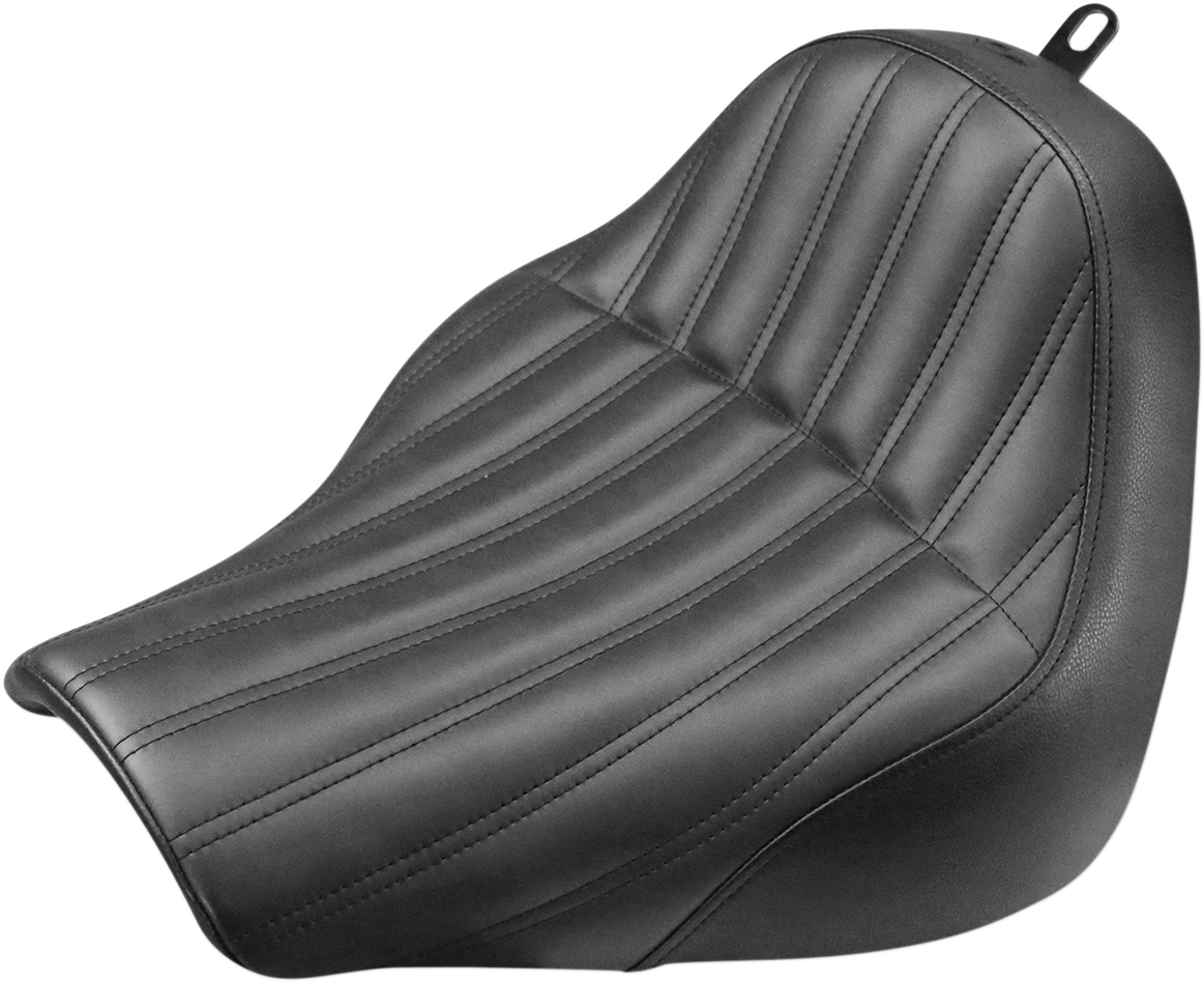 SADDLEMEN Renegade Solo Seat - Knuckle - Black - Softail '18-'20