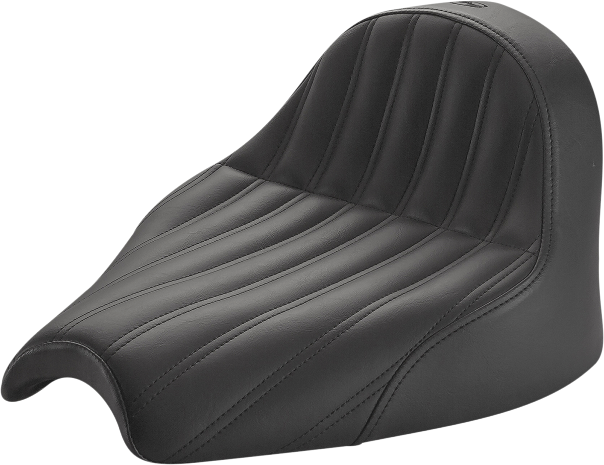 SADDLEMEN Knuckle Solo Seat - Black - Chief